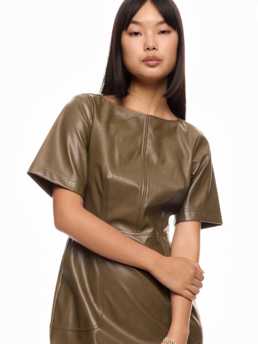 Jason Wu Faux Leather Mini Dress (sz 8)